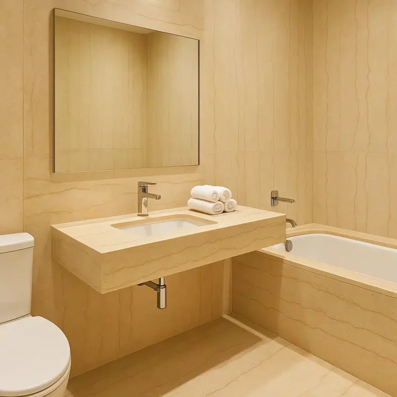 Crème Silvia – Marbre naturel élégant | Amiston